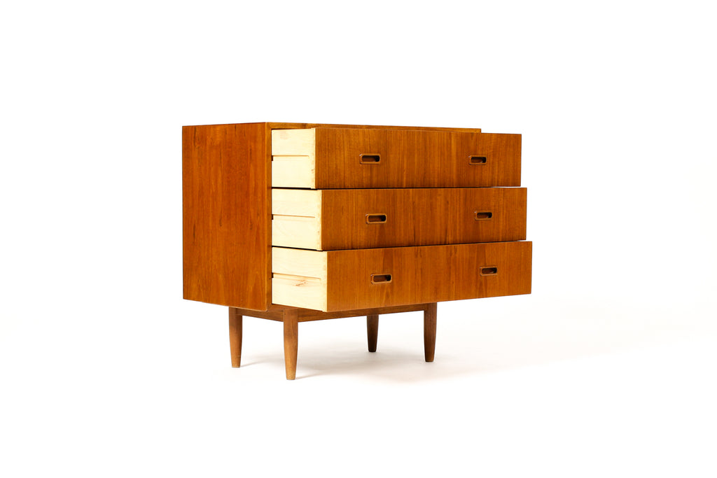 #1971 — Danish Modern / Mid Century Teak Chest / Dresser — 3 drawers — A.H. Olsen — Mogens Kold