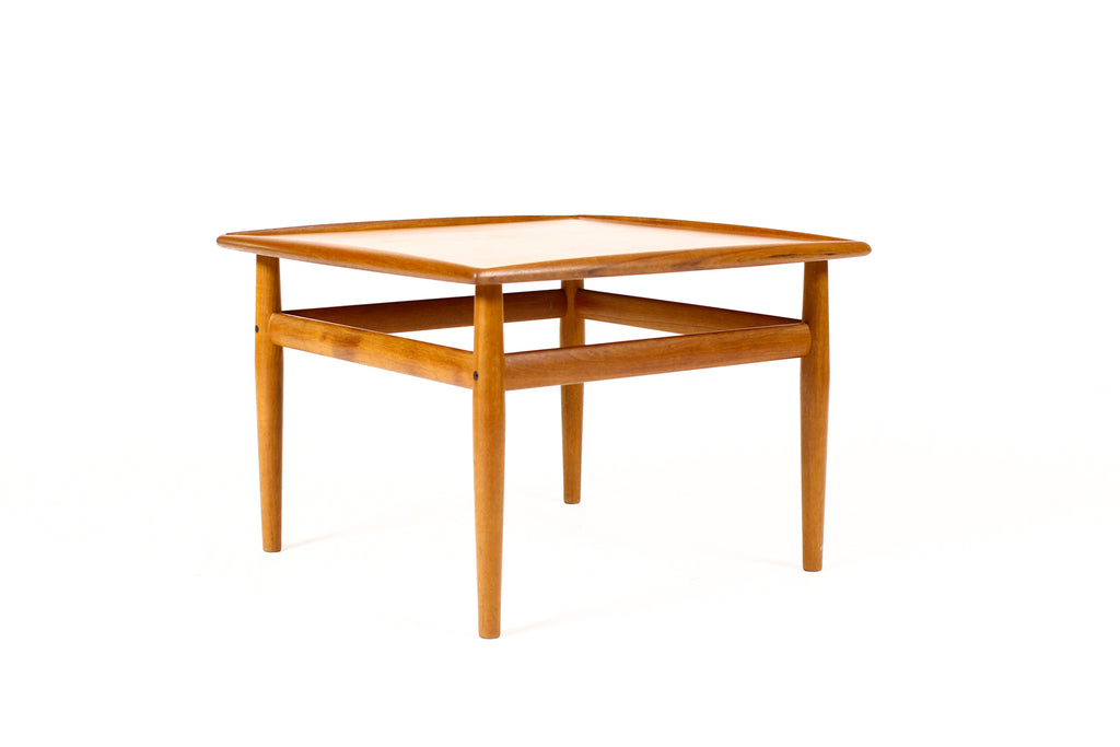 #2234 — Danish Modern / Mid Century Vintage Square Teak Coffee Table — Grete Jalk for Glostrup Mobelfabrik