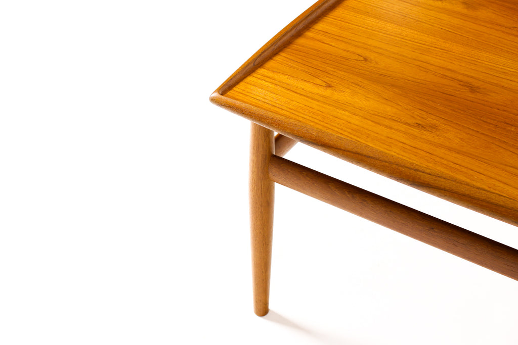 #2234 — Danish Modern / Mid Century Vintage Square Teak Coffee Table — Grete Jalk for Glostrup Mobelfabrik