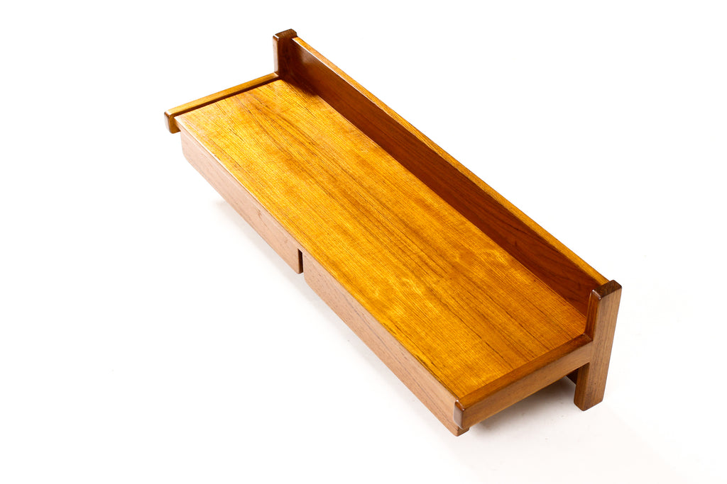 #2239 — Danish Modern / Mid Century Teak Wall Mounted Console — Askel Kjersgaard for Odder