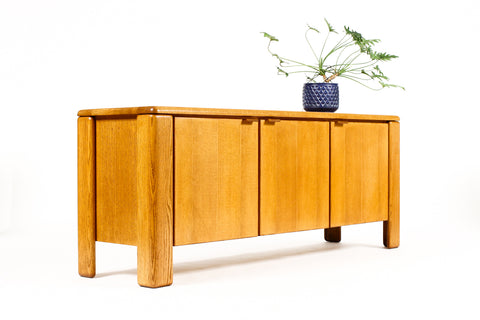 Vintage Mid Century 70’s Chunky White Oak Credenza / Sideboard — Glenn of California