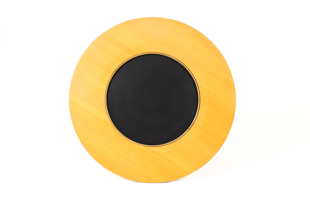#2235 — Vintage Mid Century Round Lazy Susan Coffee Table — T.H. Robsjohn Gibbings for Widdicomb