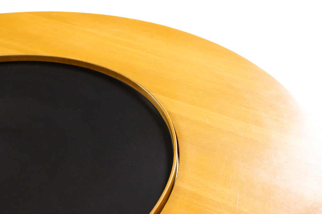 #2235 — Vintage Mid Century Round Lazy Susan Coffee Table — T.H. Robsjohn Gibbings for Widdicomb