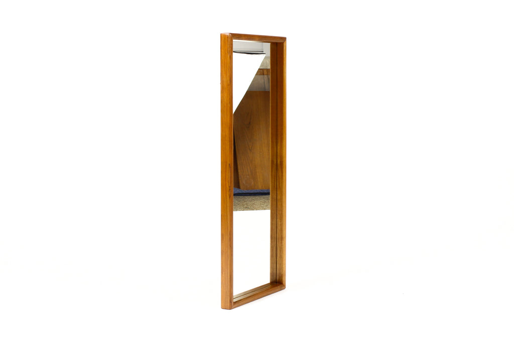 #2216 — Danish Modern / Mid Century Teak Framed Rectangular Mirror — Askel Kjersgaard for Odder