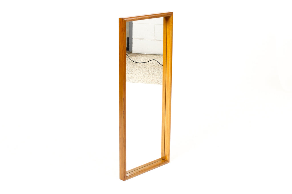 #2216 — Danish Modern / Mid Century Teak Framed Rectangular Mirror — Askel Kjersgaard for Odder