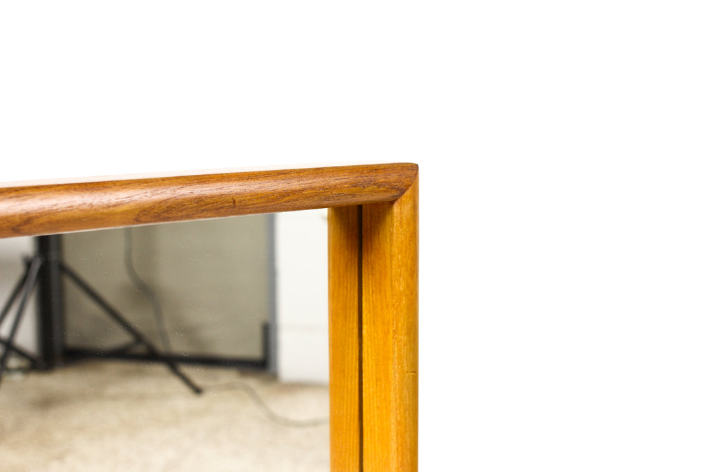 #2216 — Danish Modern / Mid Century Teak Framed Rectangular Mirror — Askel Kjersgaard for Odder