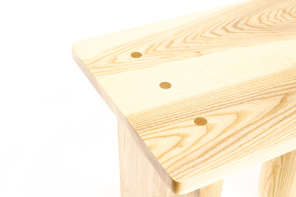 #2065 — Custom Modernist Rectangular Side / End Table  — Ventana — Ash + White Oak