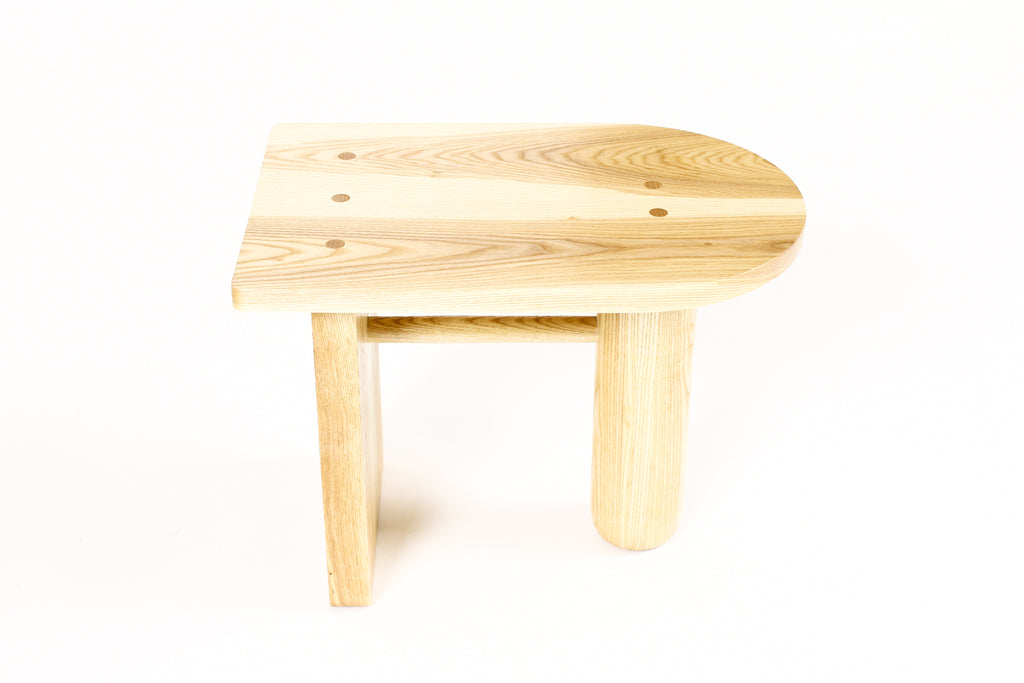 #2065 — Custom Modernist Rectangular Side / End Table  — Ventana — Ash + White Oak