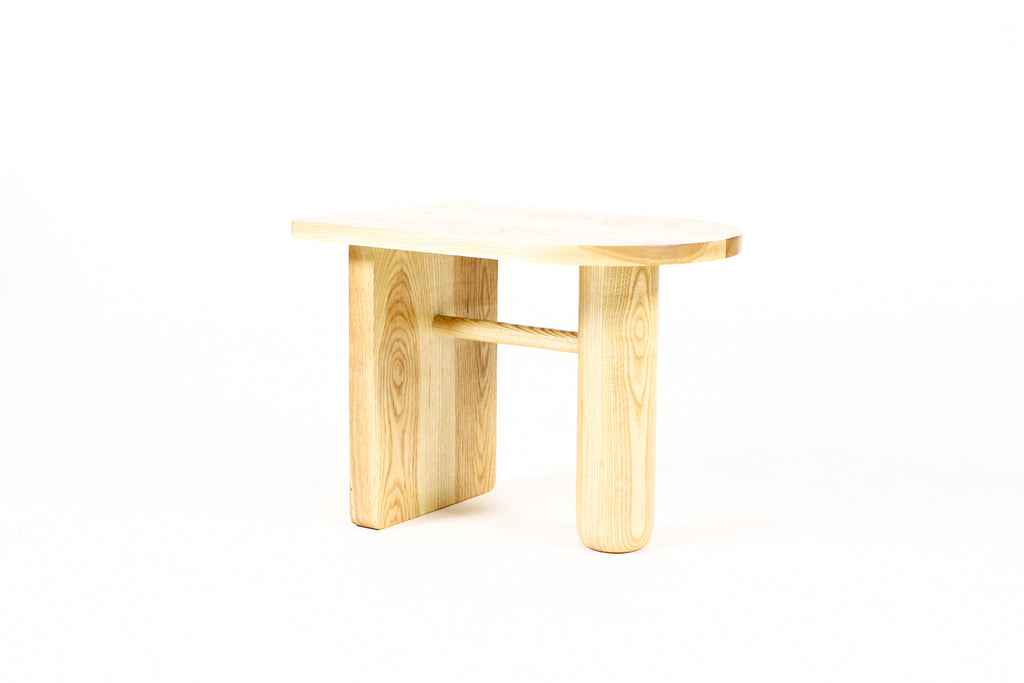 #2065 — Custom Modernist Rectangular Side / End Table  — Ventana — Ash + White Oak