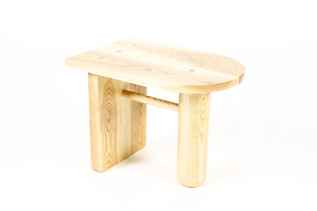 #2065 — Custom Modernist Rectangular Side / End Table  — Ventana — Ash + White Oak