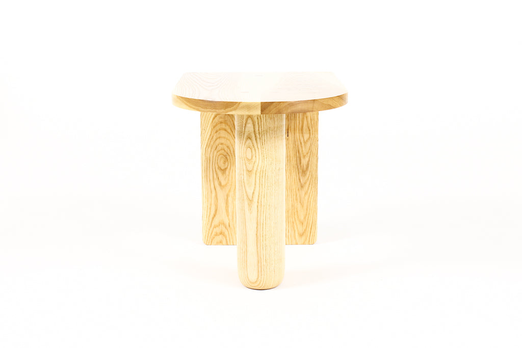 #2065 — Custom Modernist Rectangular Side / End Table  — Ventana — Ash + White Oak