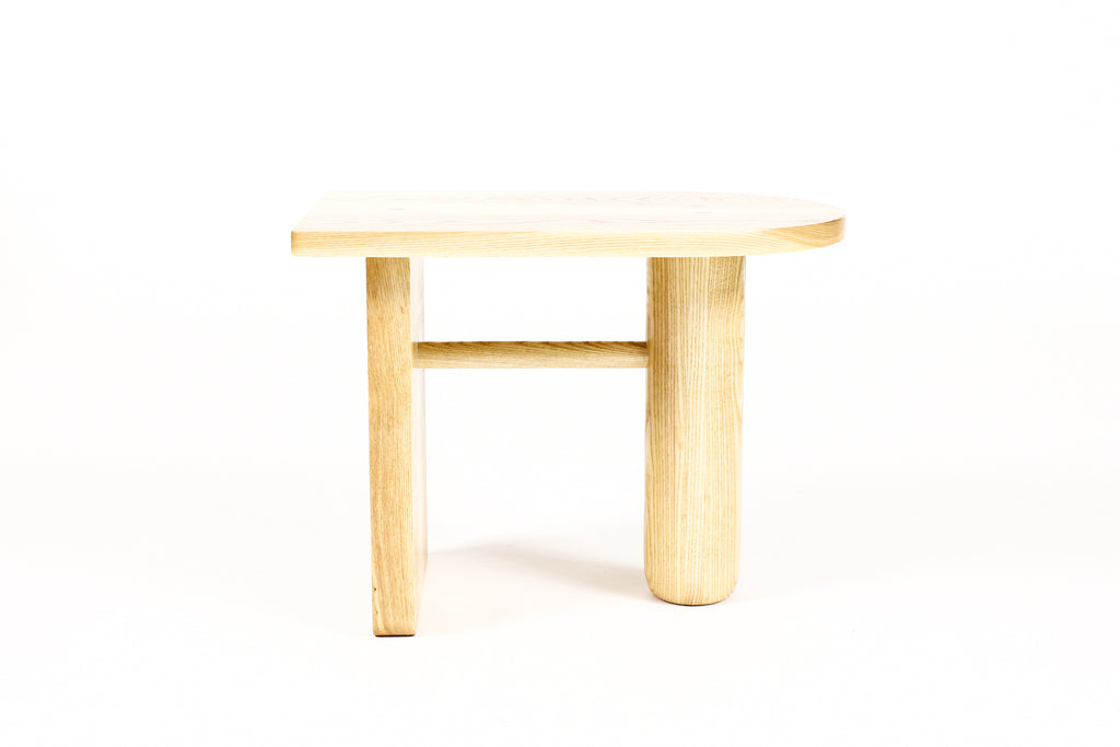#2065 — Custom Modernist Rectangular Side / End Table  — Ventana — Ash + White Oak