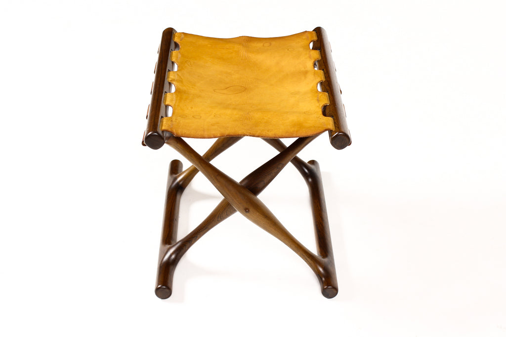 #1751 – Danish Modern / Mid century Rosewood “Gold Hill” Foot Stool – Poul Hundevad for Vamdrup Stølefabrik