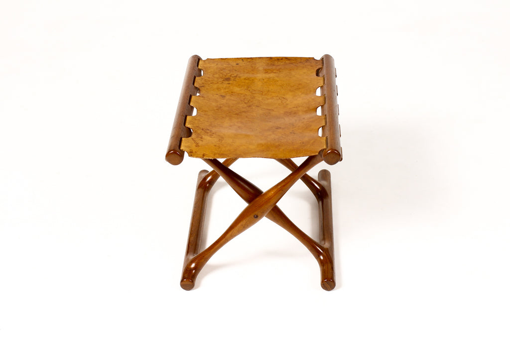 #1901 – Danish Modern / Mid century Teak “Gold Hill” Foot Stool – Poul Hundevad for Vamdrup Stølefabrik