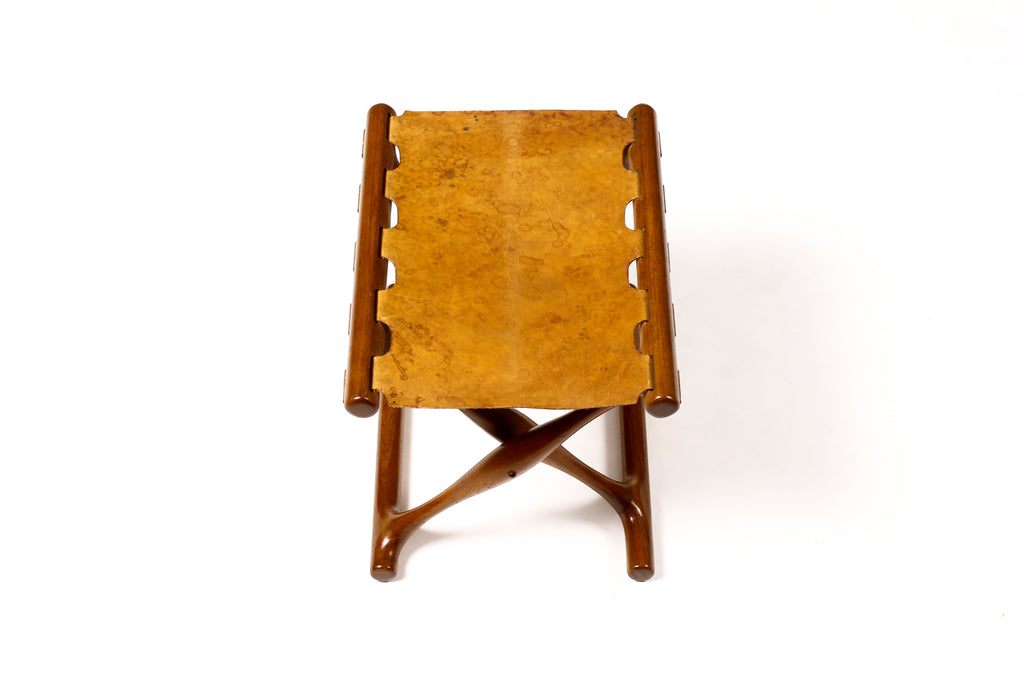 #1901 – Danish Modern / Mid century Teak “Gold Hill” Foot Stool – Poul Hundevad for Vamdrup Stølefabrik