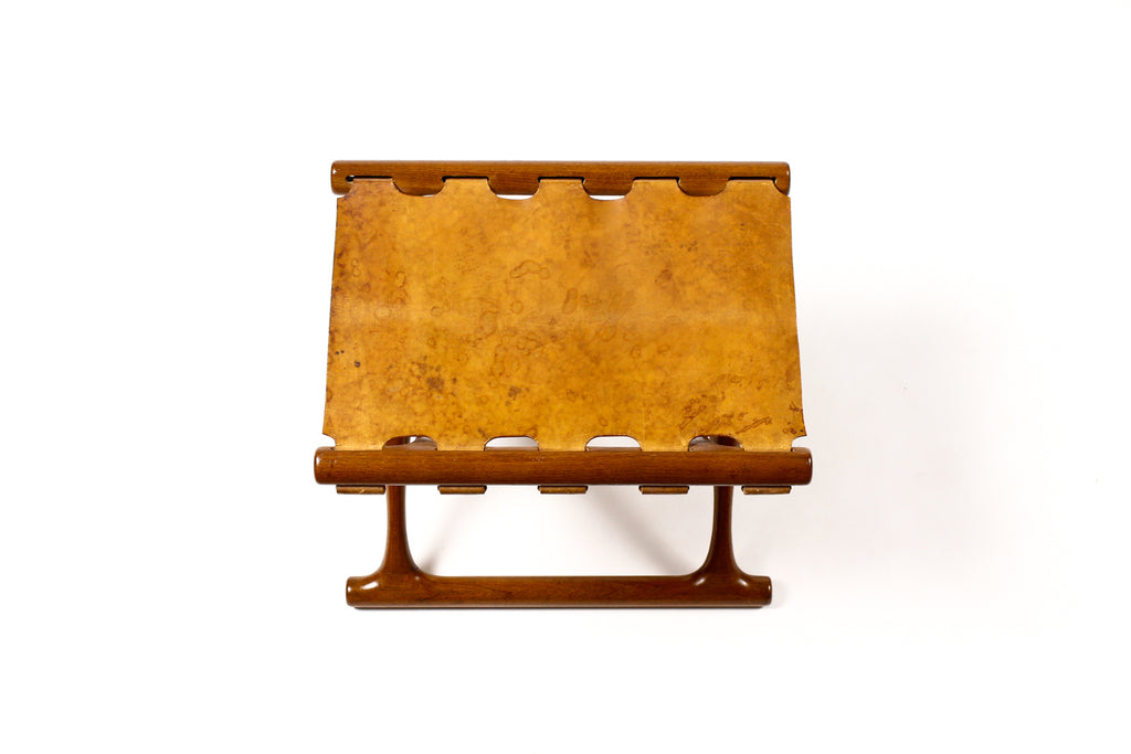 #1901 – Danish Modern / Mid century Teak “Gold Hill” Foot Stool – Poul Hundevad for Vamdrup Stølefabrik