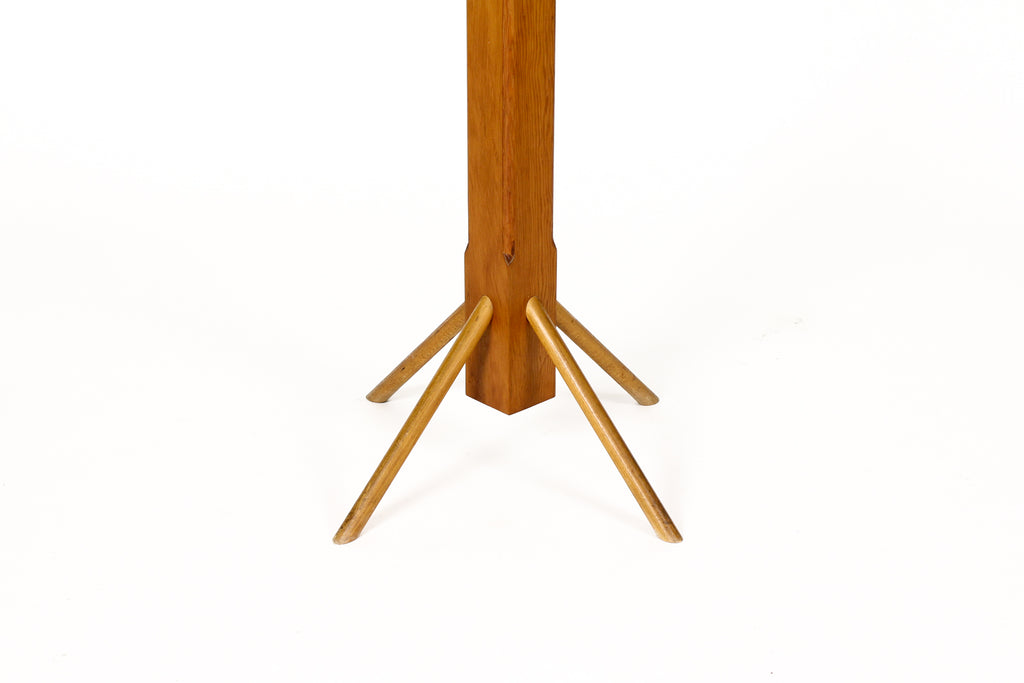 #1933 — Vintage Mid Century Tall Modernist Studio Craft Douglas Fir Coat / Hat Rack