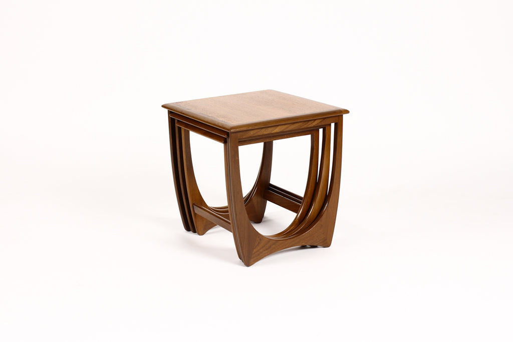 #1265 – Danish Modern / Mid Century Teak Nesting Tables (set of 3) – Sculptural ‘Astro’ line for G-Plan
