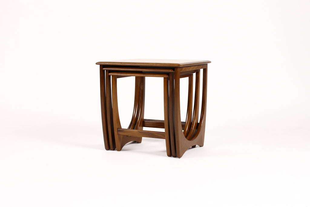 #1265 – Danish Modern / Mid Century Teak Nesting Tables (set of 3) – Sculptural ‘Astro’ line for G-Plan