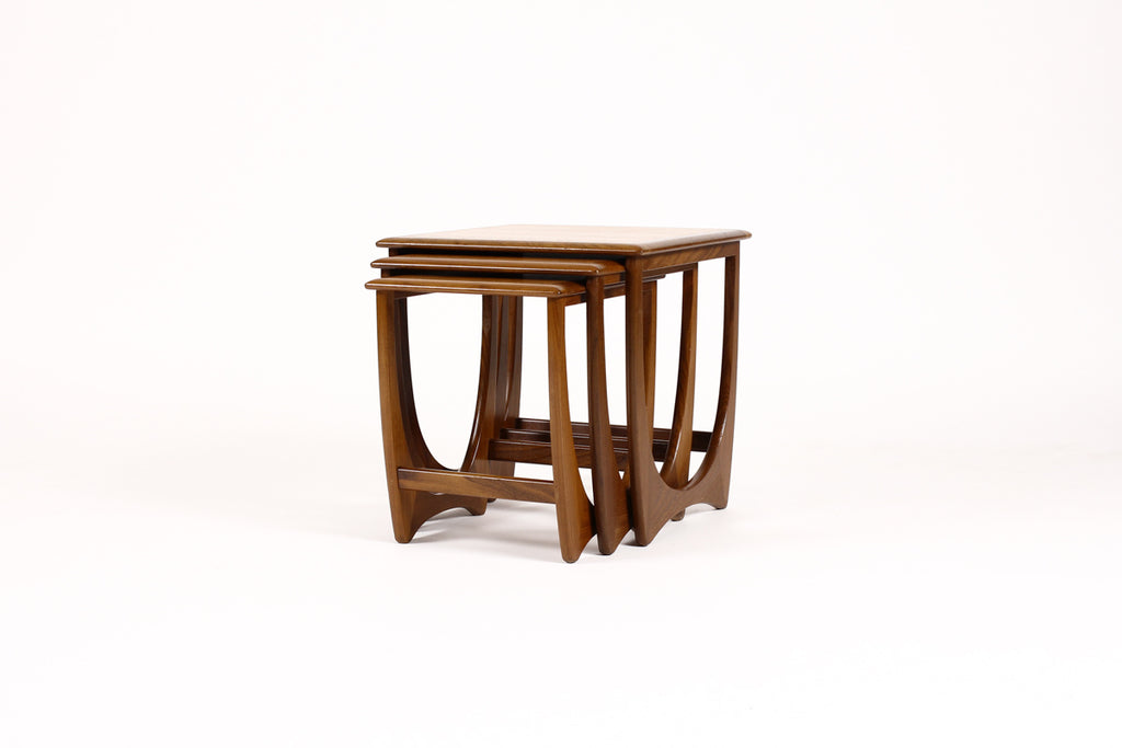 #1265 – Danish Modern / Mid Century Teak Nesting Tables (set of 3) – Sculptural ‘Astro’ line for G-Plan