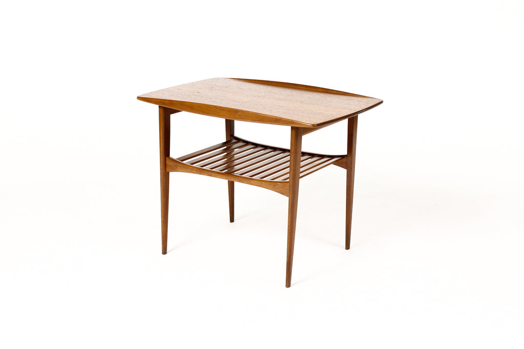 #1881 — Danish Modern / Mid Century Vintage Teak Side Table — Tove + Edvard Kindt-Larsen — France + Daverkosen
