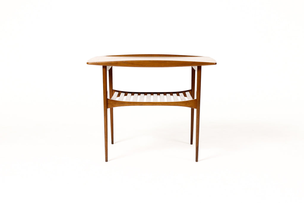 #1881 — Danish Modern / Mid Century Vintage Teak Side Table — Tove + Edvard Kindt-Larsen — France + Daverkosen