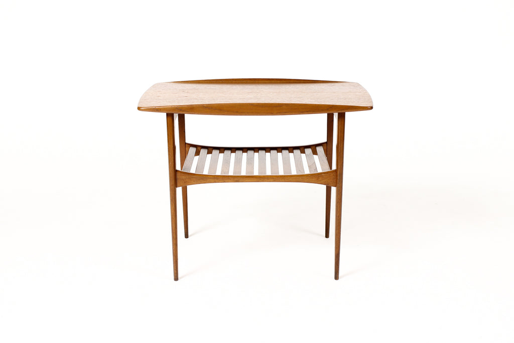 #1881 — Danish Modern / Mid Century Vintage Teak Side Table — Tove + Edvard Kindt-Larsen — France + Daverkosen