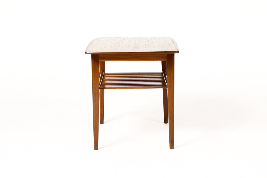 #1881 — Danish Modern / Mid Century Vintage Teak Side Table — Tove + Edvard Kindt-Larsen — France + Daverkosen
