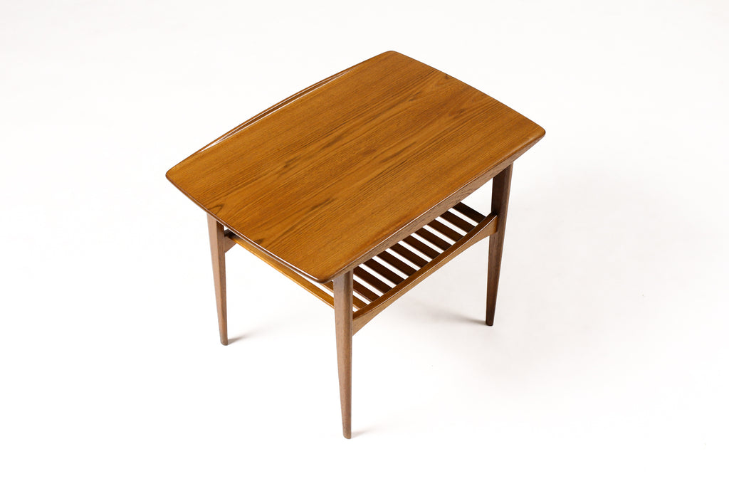 #1881 — Danish Modern / Mid Century Vintage Teak Side Table — Tove + Edvard Kindt-Larsen — France + Daverkosen