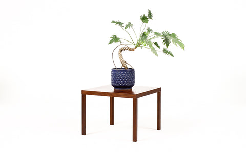 #2056 — Danish Modern / Mid Century Square Teak Square Side Table — Hans Olsen — A