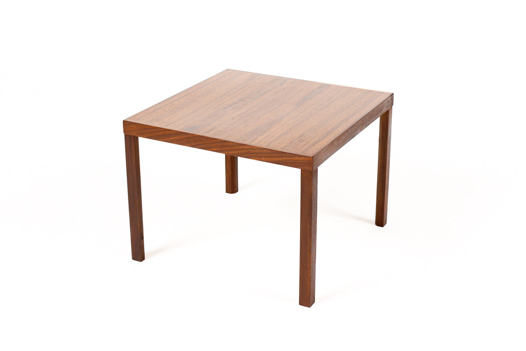 #2056 — Danish Modern / Mid Century Square Teak Square Side Table — Hans Olsen — A