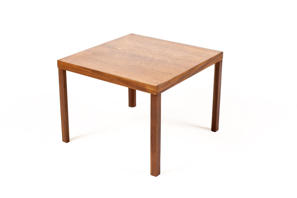 #2055 — Danish Modern / Mid Century Square Teak Square Side Table — Hans Olsen — B