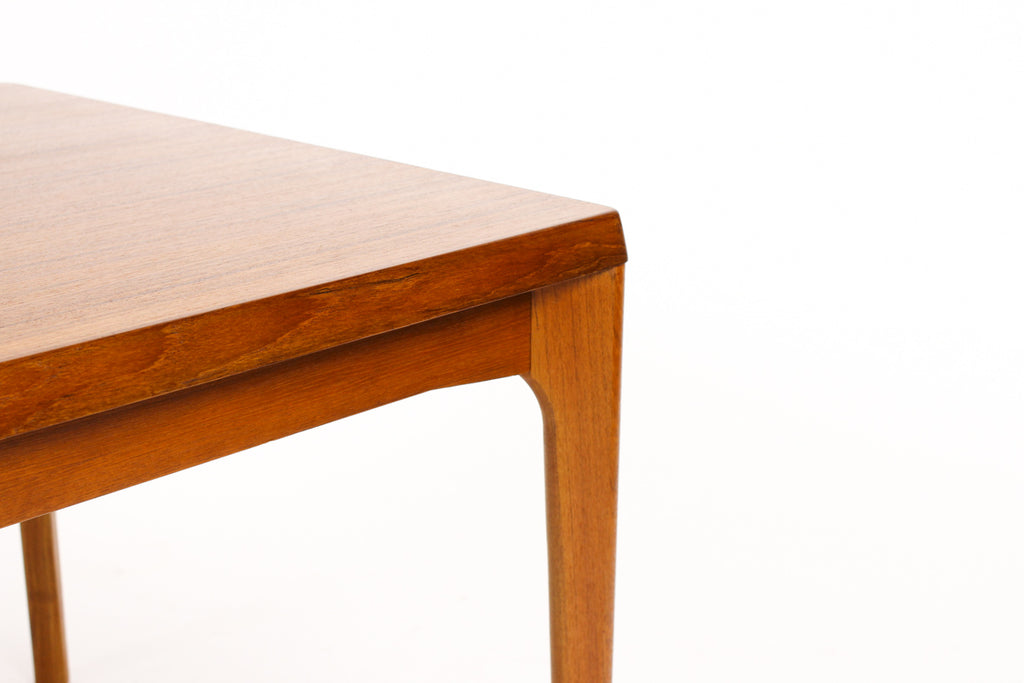 #1525 — Danish Modern / Mid Century Teak Expandable Dining Table — Rectangular — Draw Leaf — Vejle Stole Møbelfabrik