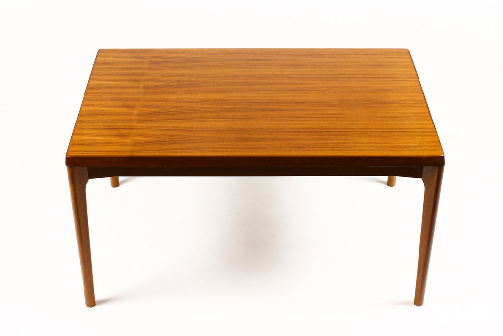 #1525 — Danish Modern / Mid Century Teak Expandable Dining Table — Rectangular — Draw Leaf — Vejle Stole Møbelfabrik