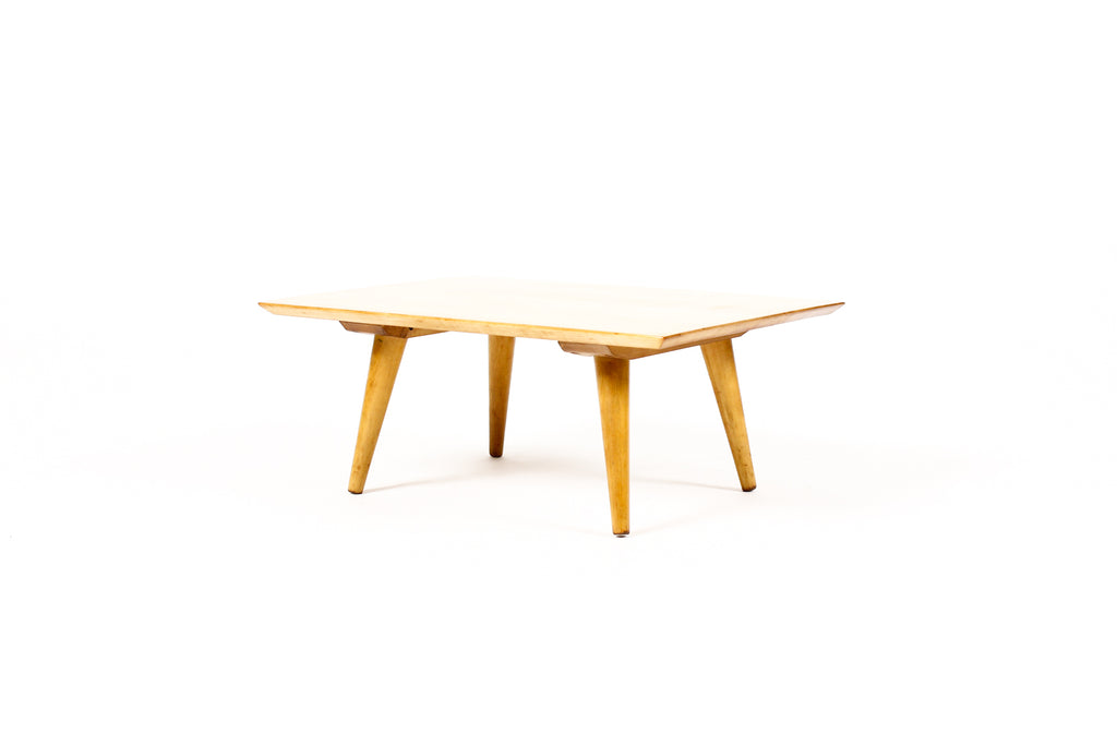 #2057 — Mid Century Vintage Paul McCobb Planner Group Maple Low Side Table — Winchendon