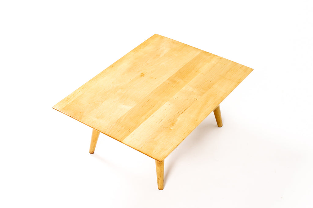 #2057 — Mid Century Vintage Paul McCobb Planner Group Maple Low Side Table — Winchendon