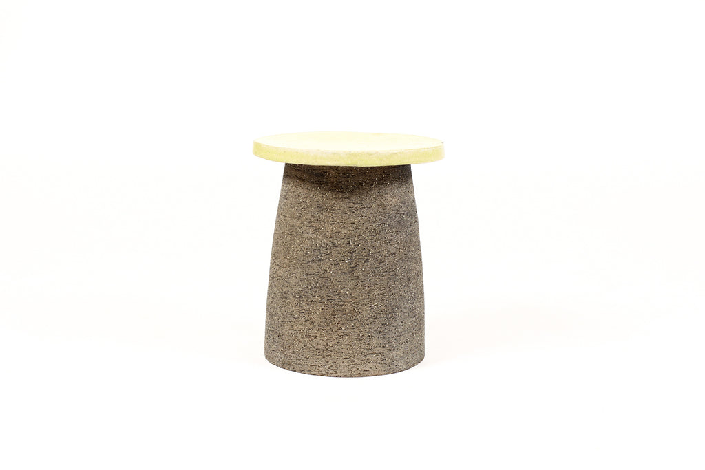 #1726 – Vintage Modernist Ceramic Stoneware Garden Toad stool / Outdoor Side Table by Stan Bitters